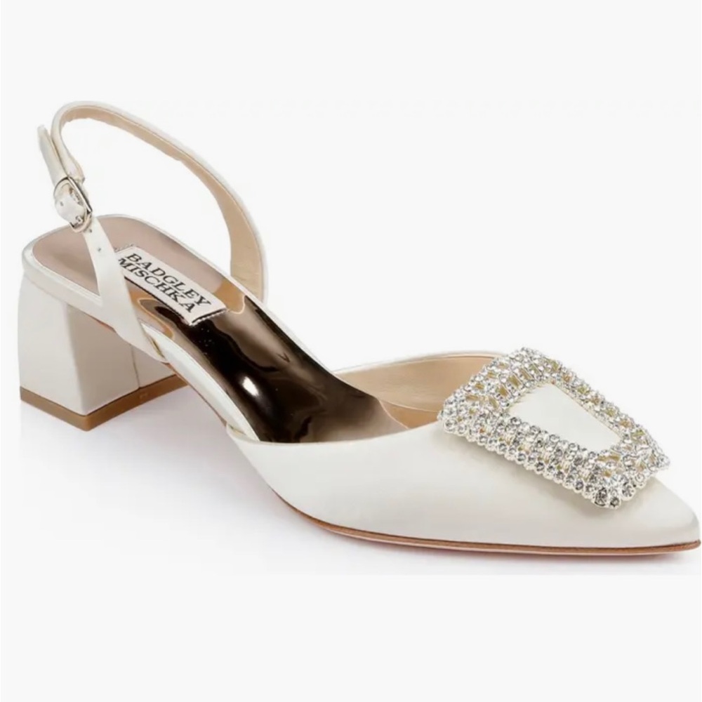 Badgley Mischka Emmie Slingback Pointed Toe Pump